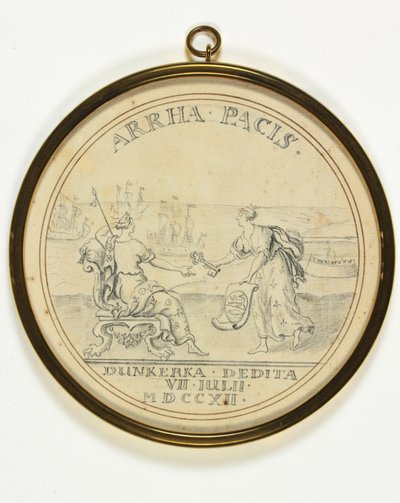 Ontwerp voor een medaille over de overgave van Duinkerken door John Croker