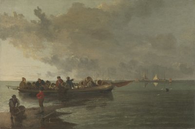 Een Schuit met een Gewonde Soldaat door John Crome