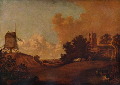 Oude Orford Kerk en Molen, Suffolk, ca. 1782 door John Crome
