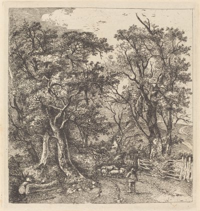Wegscène, Hethersett door John Crome