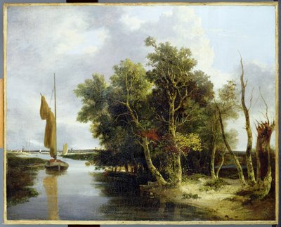 Wherries op de Yare door John Crome