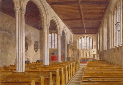 Interieur van de kapel van St. Peter ad Vincula, Tower of London, Stepney, Londen door John Crowther