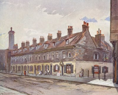 Verloren Londen: Oude Huizen in Pye Street, Westminster door John Crowther