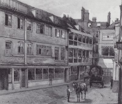 Verloren Londen: Binnenplaats van de George Inn, Borough door John Crowther