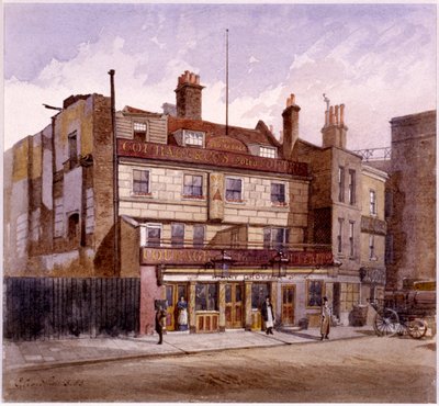 Old George Inn, Trinity Square, Londen, 1883 door John Crowther