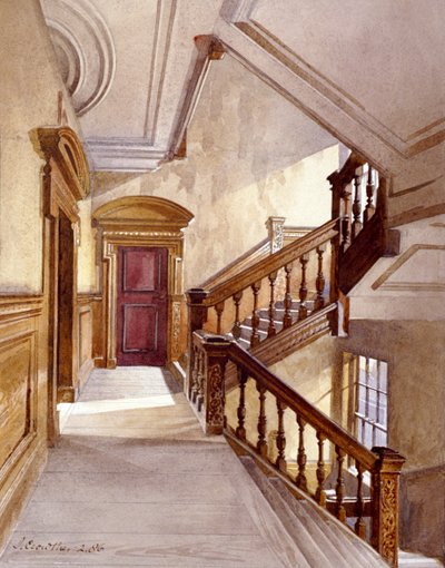 Huis van Sir Christopher Wren, Botolph Lane, Londen, 1886 door John Crowther