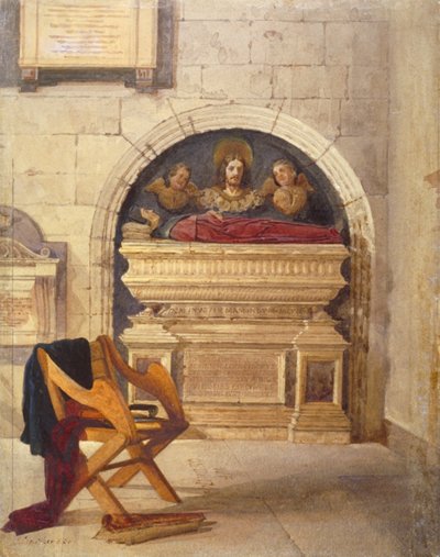Graf van Dr. John Yonge, Rolls Chapel, Chancery Lane, Londen, 1880 door John Crowther