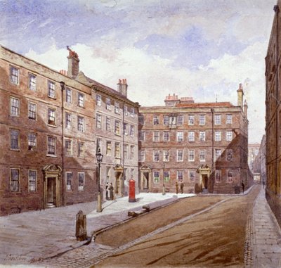 Zicht op Brick Court, Middle Temple, Londen door John Crowther