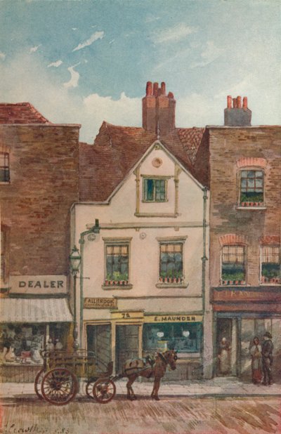 Uitzicht op nr. 72 Cheyne Walk, Chelsea, Londen, 1883 door John Crowther