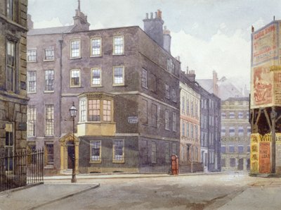 Uitzicht op de kruising van Howard Street en Norfolk Street, Londen door John Crowther