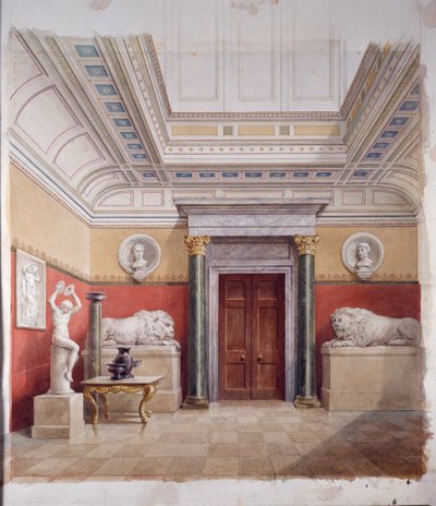 De Beeldengalerij, noordkant, ca. 1870 door John Dibblee Crace