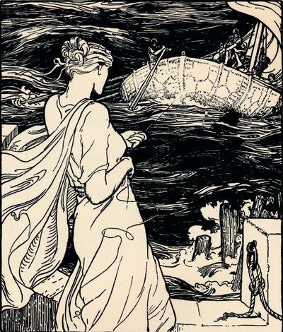 De koningin van de magische kluwen, c1900 door John Dickson Batten