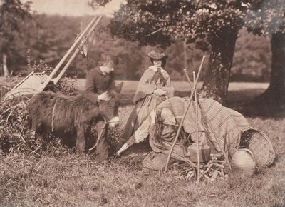 Zigeuners, 1853-56 door John Dillwyn Llewelyn