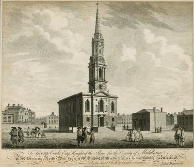 Noordwestelijke aanblik van de St Giles