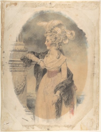 Elizabeth Ford, later Lady Colville van Culross, 1785 door John Downman