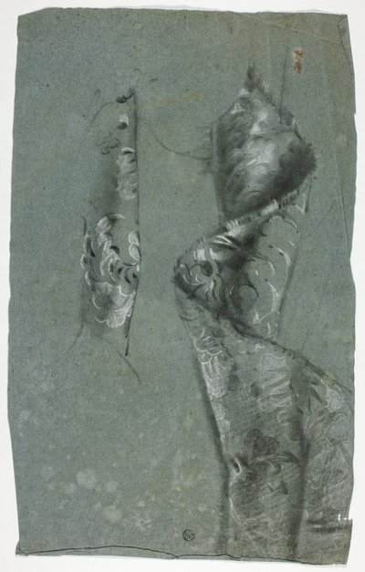 Gevouwen brokaat door John Downman