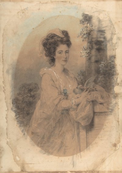 Isabella Hunter, nicht van de kunstenaar, 1781 door John Downman