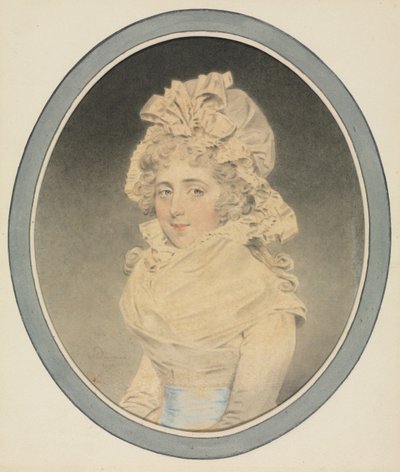 Lady Caroline Wrottesley, 1792 door John Downman