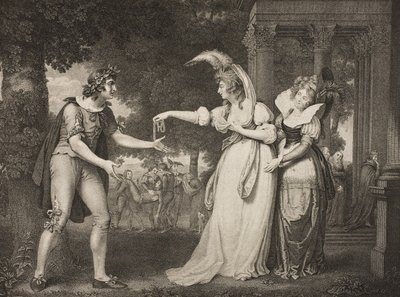 Grasveld voor het paleis van de hertog, Act I, Scene II, uit 