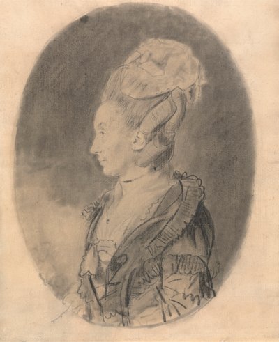 Portret van een dame door John Downman