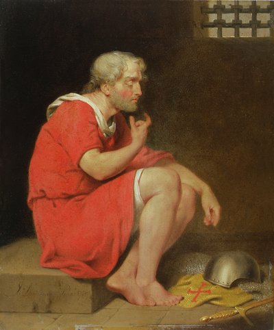 Robert (c.1054-1134) Hertog van Normandië in de gevangenis door John Downman