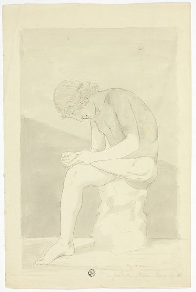 De Doornplukker (Lo Spinario) door John Downman
