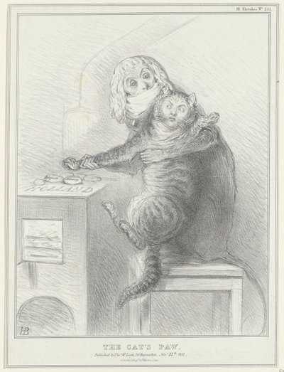 Spotprent op Talleyrand en Palmerston, 1832 door John Doyle