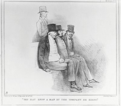 Je kunt een man kennen aan het gezelschap dat hij houdt, 1833 door John Doyle