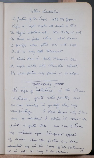 Schetsboek met 60 schetsen en illustraties, geschriften over tempera verf en kunstenaars waaronder Botticelli door John Duncan