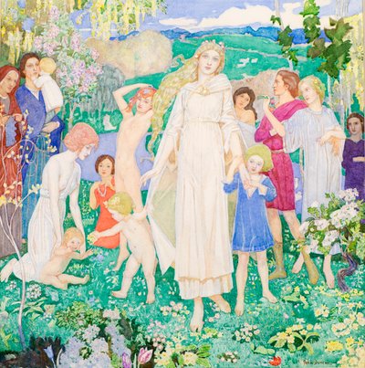 De komst van de bruid, c.1930 door John Duncan