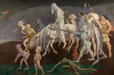 De Fomors (of De krachten van het kwaad in de wereld), c.1939 door John Duncan