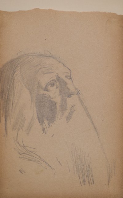 Zonder titel [Oude man] door John Duncan