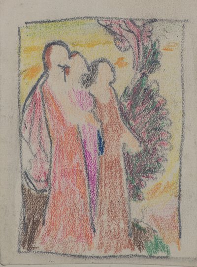 Zonder titel [Drie figuren] door John Duncan