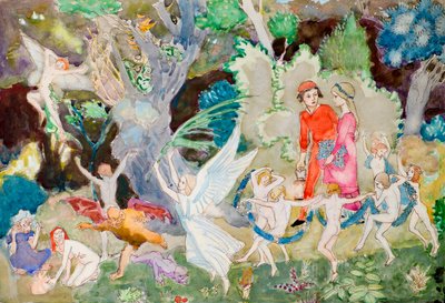 Yorinda en Yoringel in het Heksenbos door John Duncan