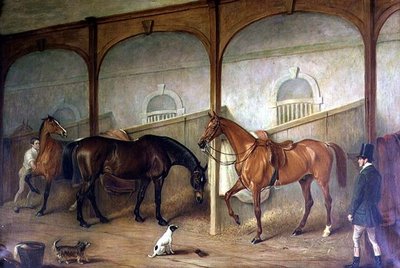 Stalinterieur door John E. Ferneley