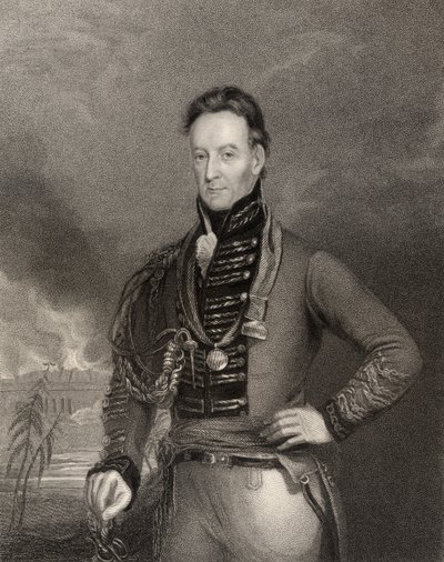 Sir Charles Shipley, Gouverneur van Grenada, gegraveerd door H. Cook, uit 