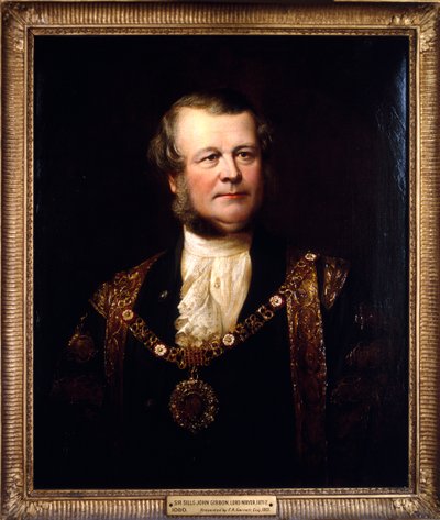 Sir Sills John Gibbons, burgemeester door John Edgar Williams