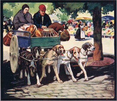 Franse hondenkar, illustratie uit 