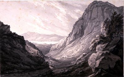 Derwentwater vanaf Castle Crag door John Emes