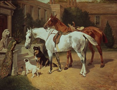 Paarden en honden door John Emms