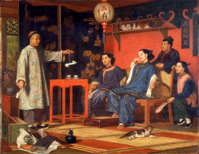 Chinese Dames Bekijken Europese Curiosa door John Evan Hodgson
