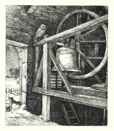 De Dood van het Oude Jaar door John Everett (after) Millais