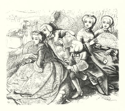 De pratende eik door John Everett (after) Millais