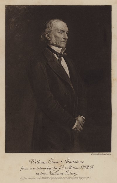 William Ewart Gladstone, Britse liberale staatsman en premier door John Everett (after) Millais