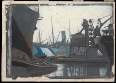 Lossen van graan door John Everett