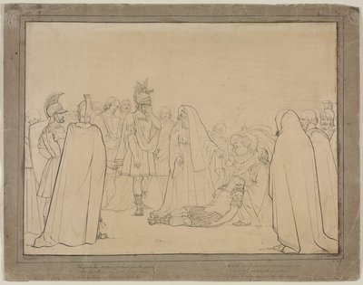 Aeneas toont het lichaam van Pallas uit Virgils Aeneis, 1843 door John Everett Millais