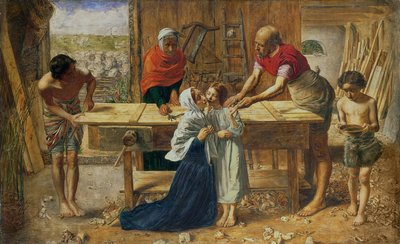 Christus in het Huis van Zijn Ouders, 1863 door John Everett Millais