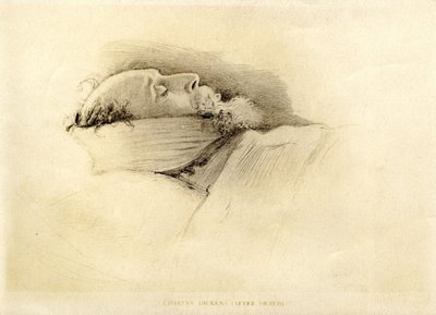 Dickens, de dag na zijn dood, 1870 door John Everett Millais