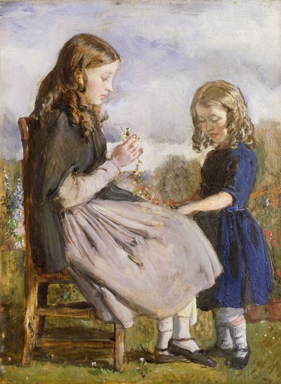 Kransenvlechters, ca. 1846 door John Everett Millais