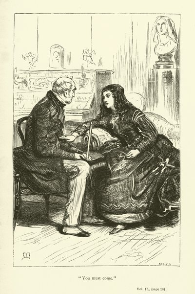 Illustratie voor Phineas Finn door Anthony Trollope door John Everett Millais